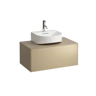 LAUFEN Waschtischunterschrank SONAR f.HWB H816341/2 775x455 1 Schubl. Ausschnitt Mitte Gold, H405441 H4054410340401