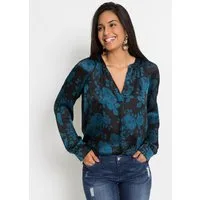 bonprix Tunika moderner Look, gerade Passform, aus Polyester, mit schönem Druck