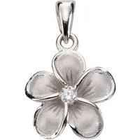 Firetti Kettenanhänger Schmuck Geschenk Silber 925 Halsschmuck Anhänger Blume, mit Zirkonia (synth)