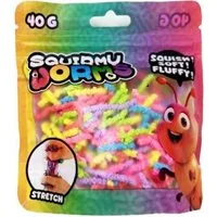 JOHNTOY Spiel Squirmy Worms 40g - 1 Zufällige Farbe aus 6 Varianten