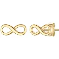 Glanzstücke München Paar Ohrstecker Infinity gelbgold