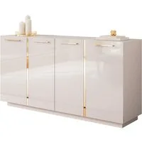 Lookway Kommode ONYX 4D Kaschmir Hochglanz 158 cm