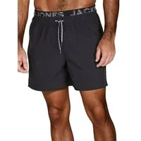 Jack & Jones Badeshorts Herren Badehose MAUI JJSWIM Regular Fit (1-St) Sportshorts mit Kordelzug