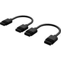 iCUE LINK Kabel, 100mm, gerade schwarz, 2 Stück