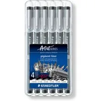 STAEDTLER Fineliner STAEDTLER Finliner pigment liner schwarz 6er Set
