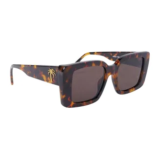 Palm Angels - "Dorris" Rechteck-Sonnenbrille für Herren (Havannabraun)