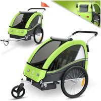 KESSER Fahrradkinderanhänger, Kinderanhänger Fahrradanhänger Sport-RX in Joggerfunktion