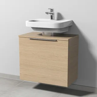 Sanipa 3way Universal-Waschtischunterbau mit 1 Auszug, Eiche-Nordic UM60048