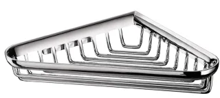 emco system 2 Eckschwammkorb mit verdeckter Wandbefestigung, chrom, 354500102 354500102