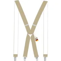 ZUKUNFTSENKEL Hosenträger 4 Robuste Clips, Hosenhalter Elastisch Flexibel (H-Form) X-Form Arbeitshosenträger