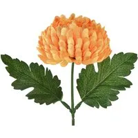 Kunstblume Künstliche Chrysantheme Orange 7cm Kunstblume 18cm 4er Set, 4 Stück, Florists Products, Höhe 1 cm