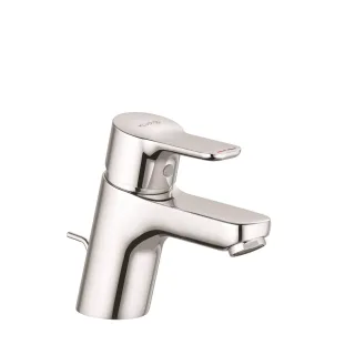 KLUDI PURE & EASY Waschtisch-Einhandmischer 60 mit Metall-Ablaufgarnitur chrom 373850565