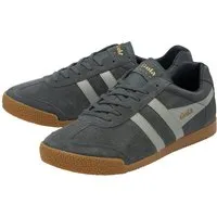 Gola Harrier Suede-Leder dunkelgrau/hellgrau/navyblau Herren Sneaker