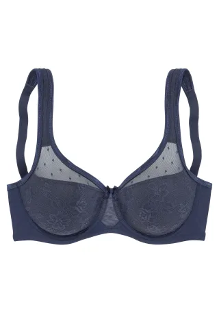 LASCANA - NUANCE Minimizer navy solid - Gr. - 85C