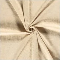 maDDma Stoff Musselin-Stoff gepunktet ab 50x130cm uni Double Gauze Mulltuch, 151 - vanille
