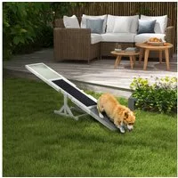 PawHut Agility-Hürde Hundewippe Rutschfest Hunde Agilitäts Rampe für Hunde unter 30 kg, Tanne, Haustier-Wipptier (1-tlg) für große Hunde 180 x 30 x 30 cm