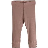 Next Leggings Gerippte Leggings mit Knöpfen und Bündchen (1-tlg)