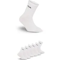 Fila Socken (6-Paar) breites Rippenbündchen, Cotton-Mix, Unisex