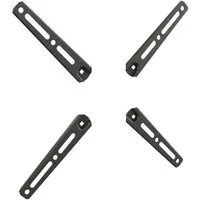 RICOO Halterungszubehör VESA Adapter Erweiterung für TV Halterung VA0200, (bis 55 Zoll, VESA 200x200 bis 400x300, 4-tlg., belastbar bis 30kg, für Fernseher 32-55 Zoll, VESA Adapter für TV Wandhalterung Erweiterung 200x200 auf 400x400)
