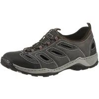 Rieker Slipper Trekking Schuh, Sandale, Sommerschuh mit praktischem Gummizug