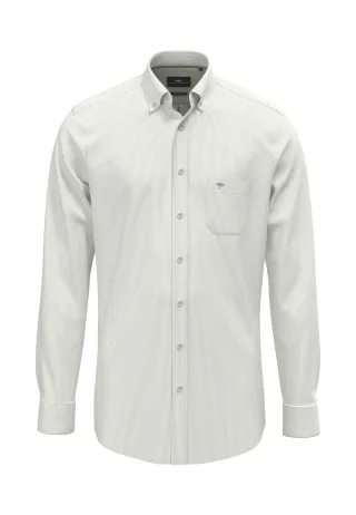 FYNCH-HATTON - Washed Oxford Fine Stripe,B.D., 1/1 avocado - Gr. - 3XL