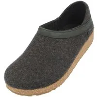Haflinger Haflinger Grizzly Buffalo Filzclog aus reinem Wollfilz Hausschuh