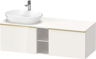 Duravit D-Neo Konsolenwaschtischunterbau wandhängend Weiß Hochglanz 1400x550x459 mm - DE4950L3422000 DE4950L34220000