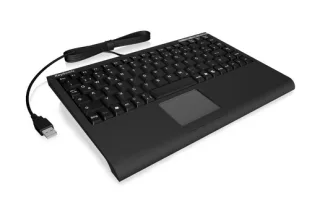 KeySonic ACK-540U+ (UK) Mini-Tastatur | 28030 | SoftSkin - Smart-Touchpad