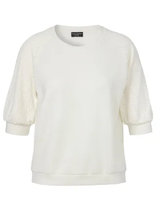 VIA APPIA DUE - Sweatshirt Rundhals 3/4 Arm creme - Gr. - 54