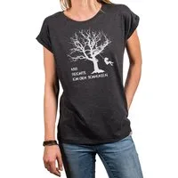 MAKAYA Print-Shirt Damen Freche T-Shirt Sprüche Frauen - Coole Oberteile Lustige Tops (Statement, Schwarz, Blau, Grau, Weiß, Rosa) Baumwolle