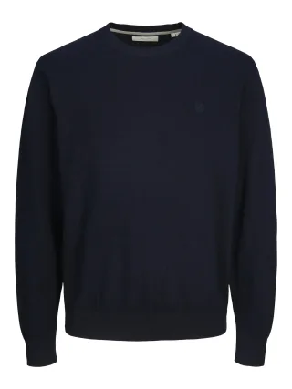 JACK&JONES - JPRRAY CASHMERE CREW NECK NOOS maritime blue - Gr. - S