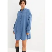 bonprix Longbluse Oversize-Passform, aus Baumwoll-Musselin, mit langem Arm