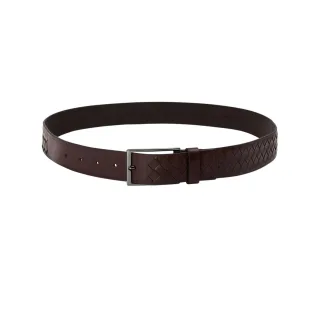 Boss - Gürtel für Herren, geflochten, Leder (Dunkelbraun)