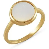 Vivance Fingerring 925 Silber vergoldet Perlmutt