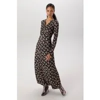 Aniston SELECTED Jerseykleid plissierter Jerseyware und geknotete Wickeloptik - NEUE KOLLEKTION
