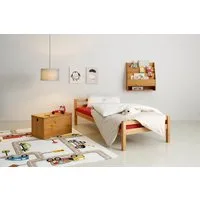 OTTO home Kinderbett Alpi, Einzelbett aus schönem Kiefernholz, Lattenrost, Liegefläche 90x200 cm