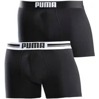 PUMA Boxershorts PUMA MEN EVERYDAY PLACED LOGO BOXERS 2P (2er Pack) mit Logo Webbund