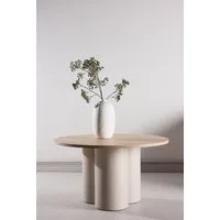 Venture Home Couchtisch Olivia, runder Couchtisch, modern & elegant, Ø 80 cm, Sofatisch, MDF, rund, sanft geformt, anspruchsvoll, klar