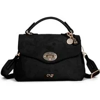 Cas8 Henkeltasche Rike 35200 A aus veganem Suede mit funktionaler Innenaufteilung