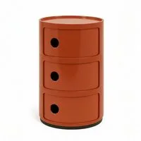 Kartell Container Componibili mit drei Fächern Orange