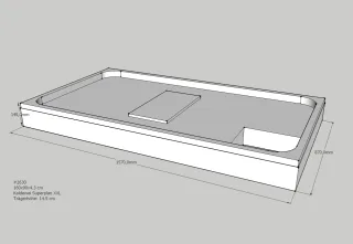 Neuesbad Wannenträger für Kaldewei Superplan XXL 160x90x4,3 SD21054