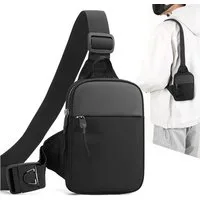 Cachito Schultertasche Anti-Diebstahl Schultertasche Brusttasche Sling Chest Crossbody Bag (Umhängetasche Herren Damen Männer Handtaschen), Leicht, praktisch für Alltag, Reisen und Outdoor