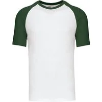 Kariban Rundhalsshirt Herren Baseball-Shirt, zweifarbig