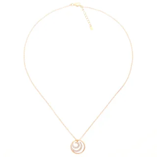 Orphelia 'Elaine' Damen-Kette mit Anhänger aus 925er Sterlingsilber, Rosé, ZH-7084/1