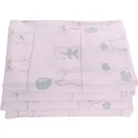 La Bortini Handtuch Set Baby Tücher 4er Pack Flanell-Tücher 60x80cm Kopfunterlage, aus reiner Baumwolle, aus Flanell-Stoff, weich, leicht
