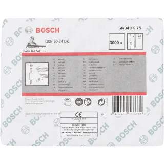 Bosch D-Kopf Streifennagel, blank, glatt - 2608200002