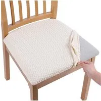 TUWENA Stuhlbezug Stretch Bezug für Stühle Sitzbezüge für Esszimmerstühle Abwaschbar, 2-er Set, Sitzkissenbreite: 36-46cm