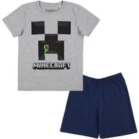 Minecraft Pyjama Minecraft Jungen Creeper Pyjama Schlafanzug kurz (1)