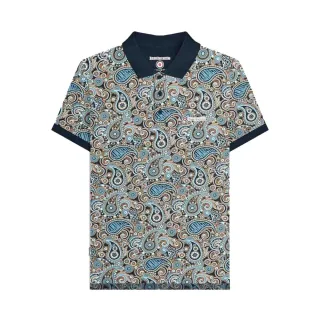 Lambretta - Poloshirt für Herren (Marine/Rauchblau)