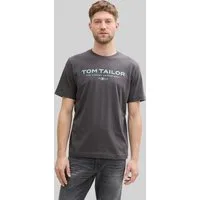 TOM TAILOR T-Shirt T-Shirt (im Einserpack) T-Shirt aus Baumwolle mit Logo-Print